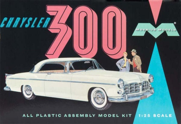 自動車 MOEBIUS MODELS 1/25 CHRER 300 Moebius 1201 1955 Chrysler 300 1/25 Model Kit | Auto Models LLC